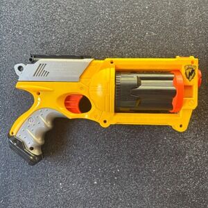 Nerf Maverick REV-6‎ Yellow Gray Toy Blaster Gun Revolver Kids